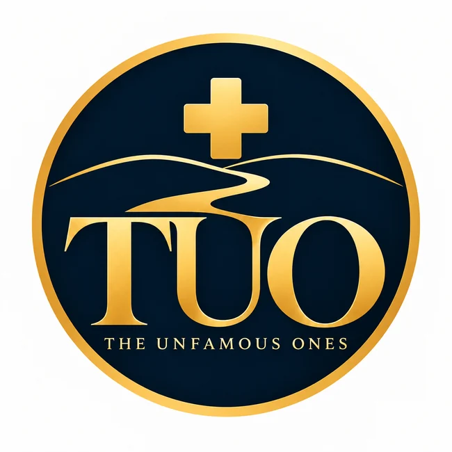 The Unfamous Ones logo with a healthcare cross
